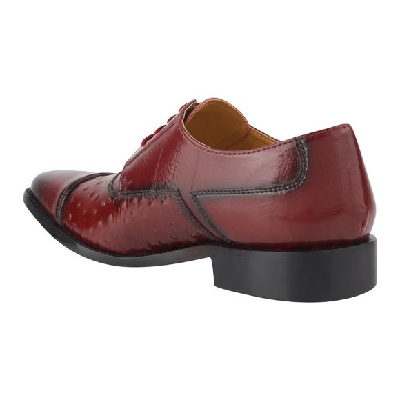 RAYMOND Burgundy OXFORD STYLE DRESS SHOES main image 4